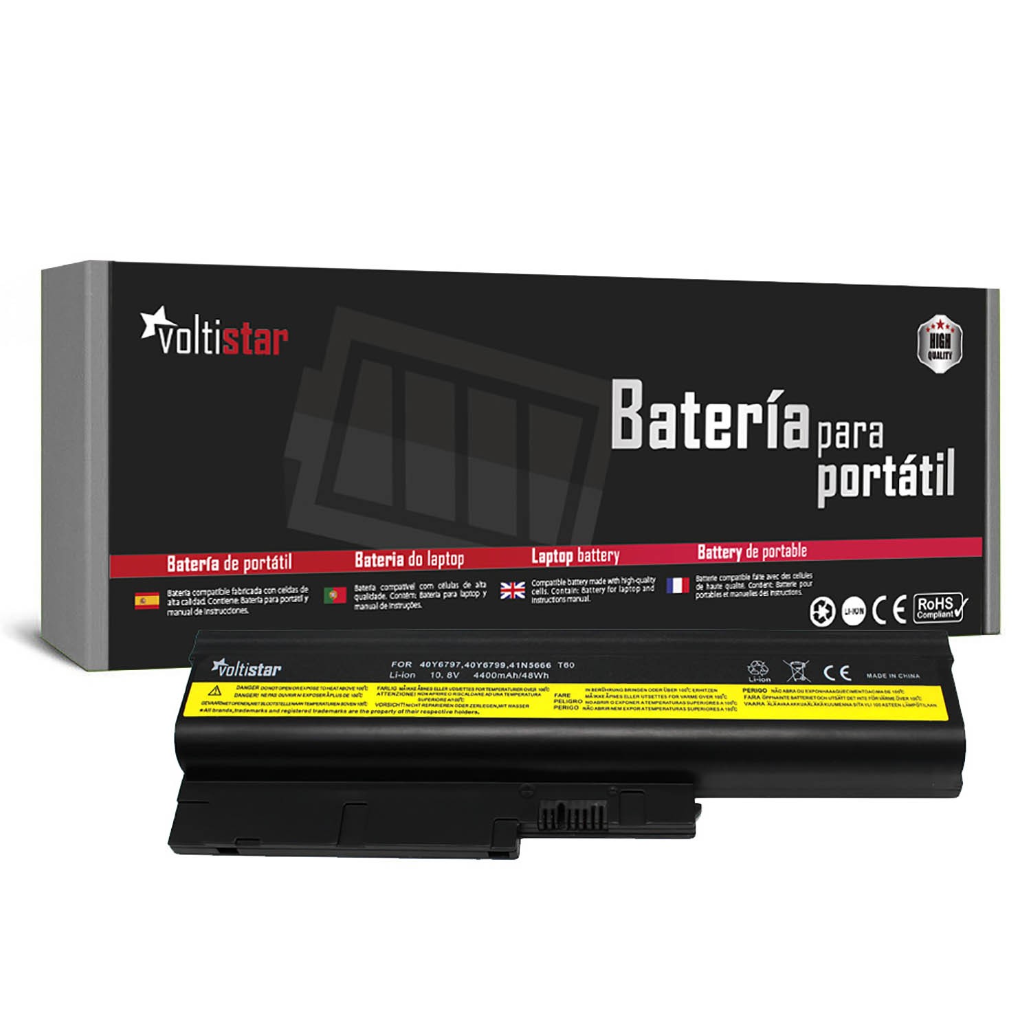 BATERIA PARA PORTATIL IBM LENOVO THINKPAD T60 T61 R60 R60E R61 Z60M Z61