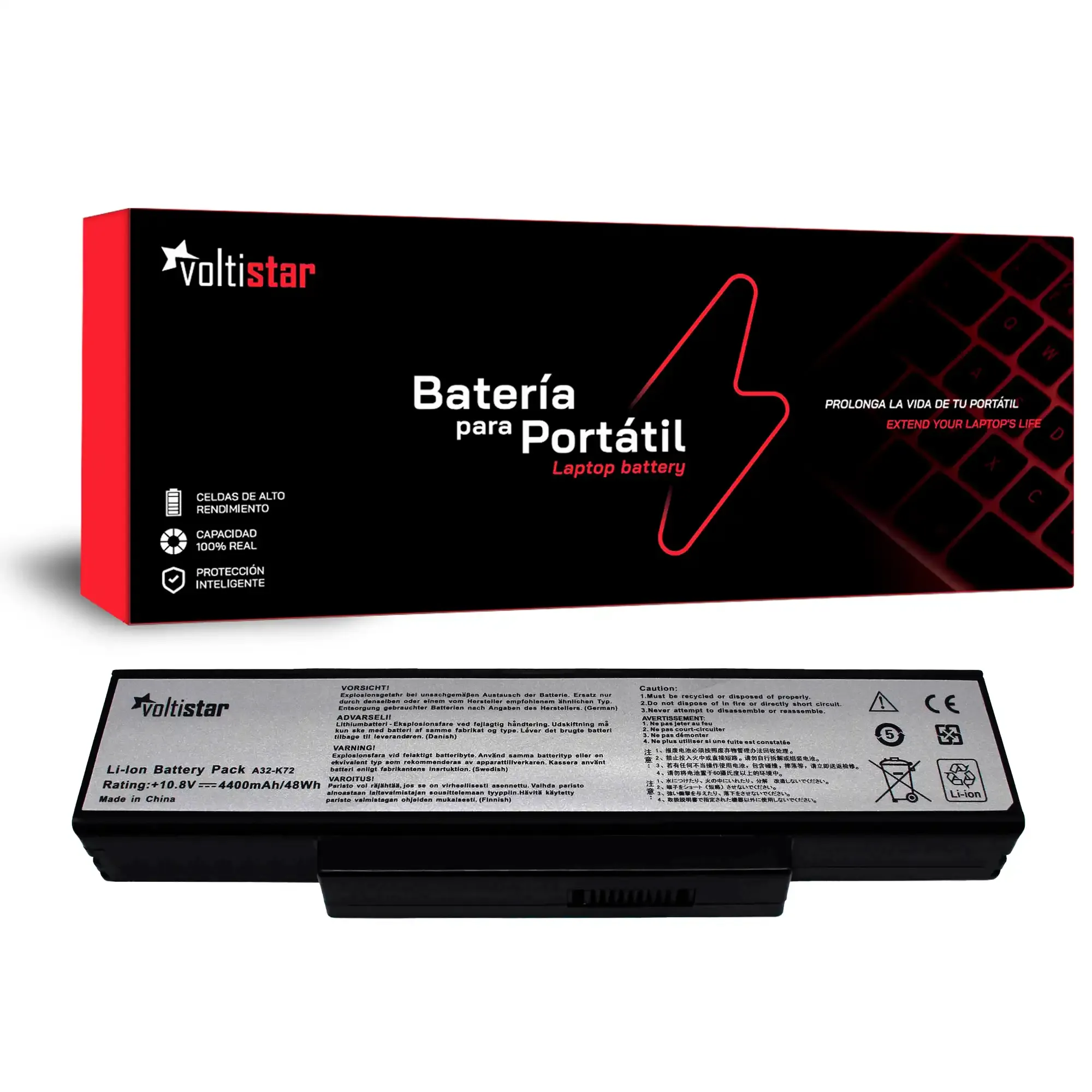 BATERIA PARA PORTATIL ASUS A32-K72