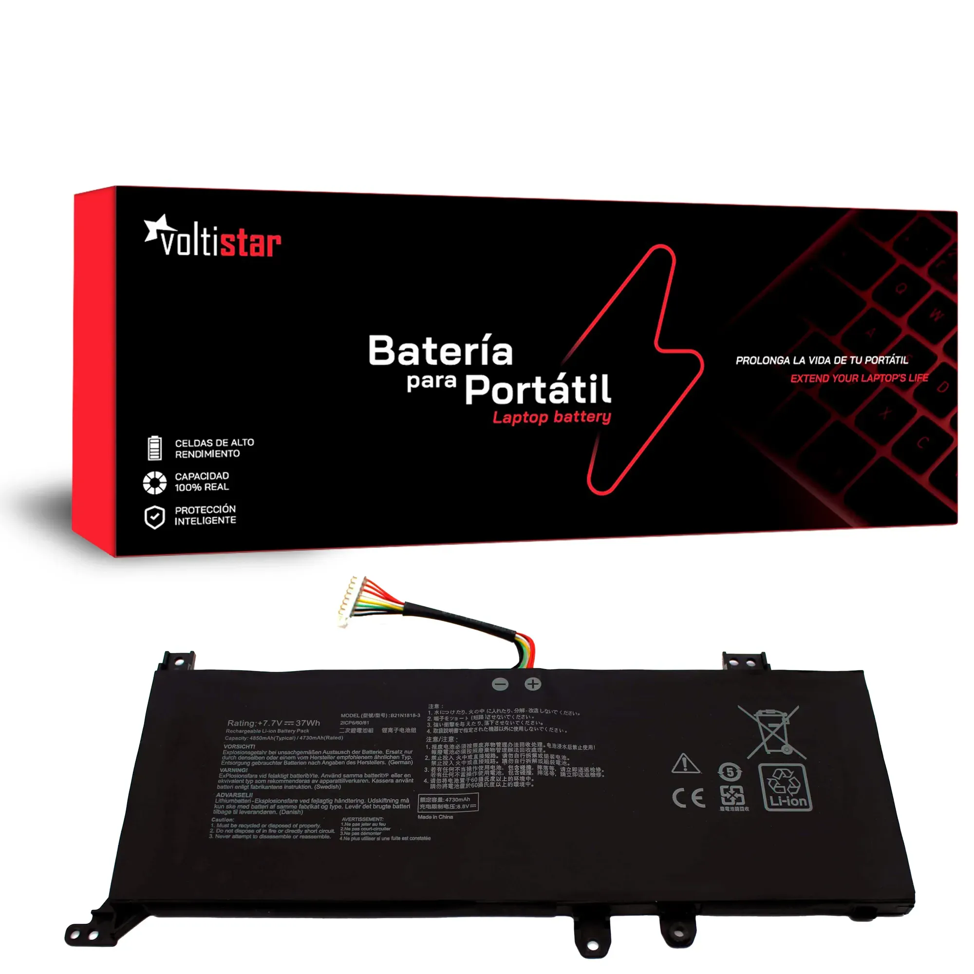 BATERIA PARA PORTÁTIL ASUS VIVOBOOK X409 X409JA F409JA B21N1818-2 7.6V