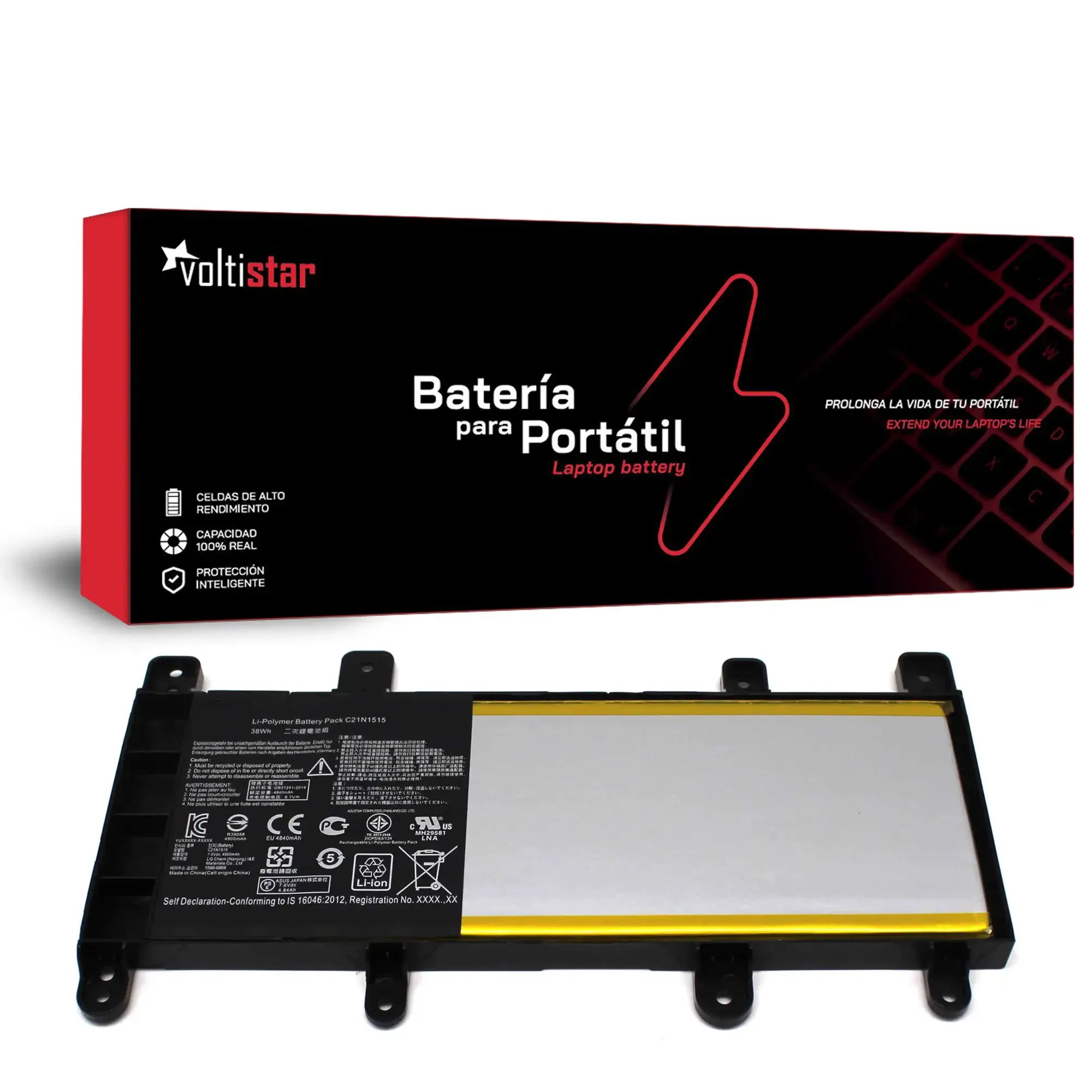 BATERIA PARA PORTATIL ASUS X756UA X756UB X756UF X756UJ C21N1515