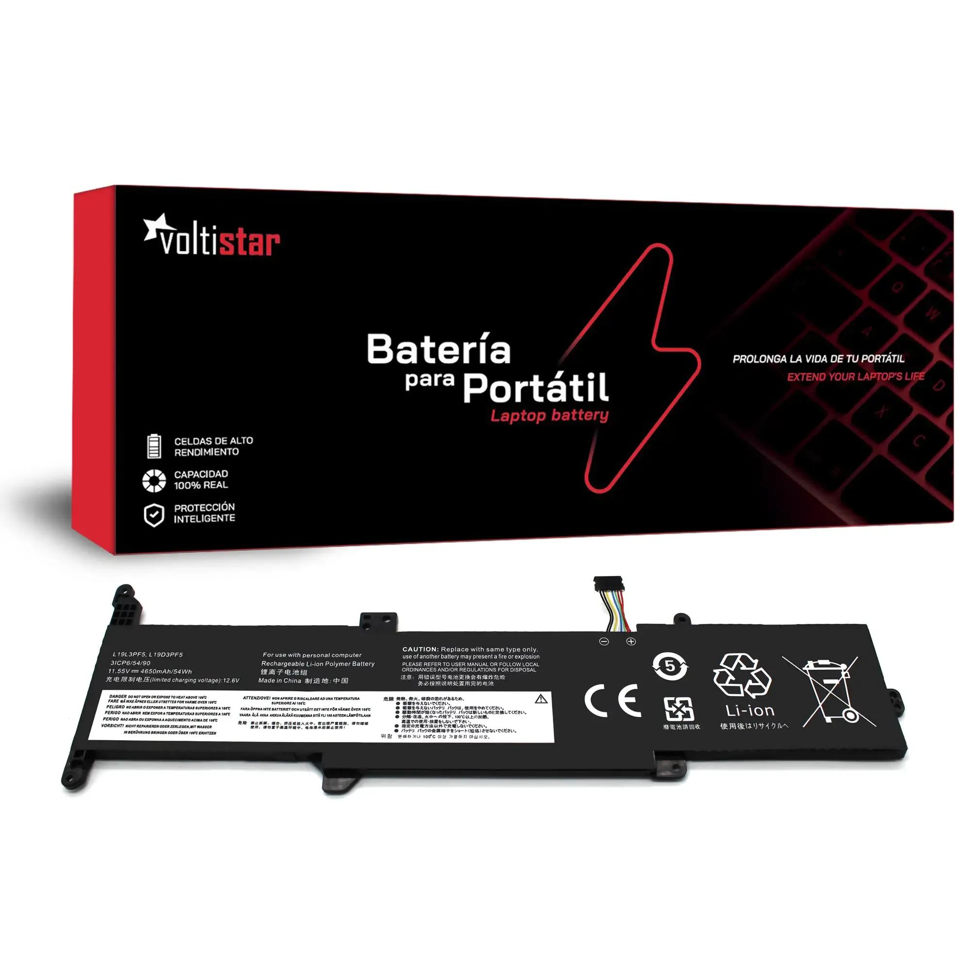 BATERIA PARA PORTATIL LENOVO IDEAPAD 3 14ADA05 14IIL05 14IML05 15IIL05 15IML05 L19C3PF7 L19D3PF5