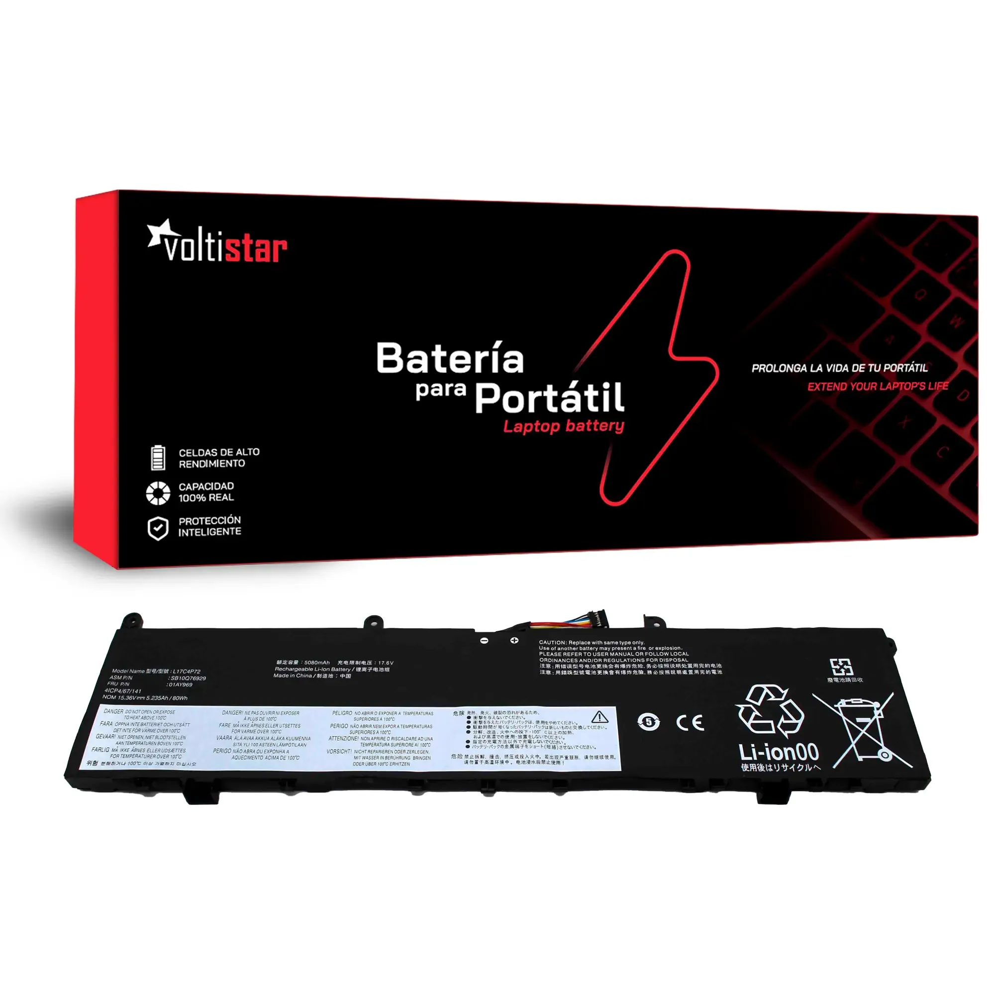 BATERIA PARA PORTATIL LENOVO THINKPAD P1 GEN 2-20QT003WMB L17C4P72