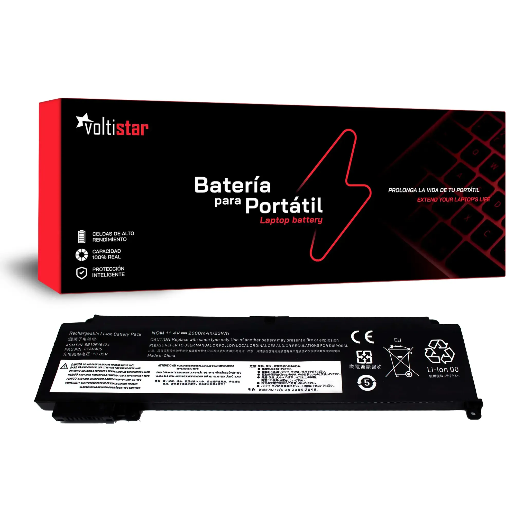 BATERIA PARA PORTÁTIL LENOVO THINKPAD T460S T470S 01AV405 01AV406 01AV407 00HW024