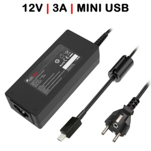 CARREGADOR MINI USB PARA PORTÁTIL 12V 3.A 36W PRETO