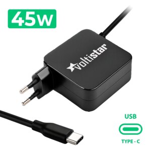 CARREGADOR USB-C MULTITENSÃO PARA PORTÁTIL 5V-20V 2.25A 45W PRETO