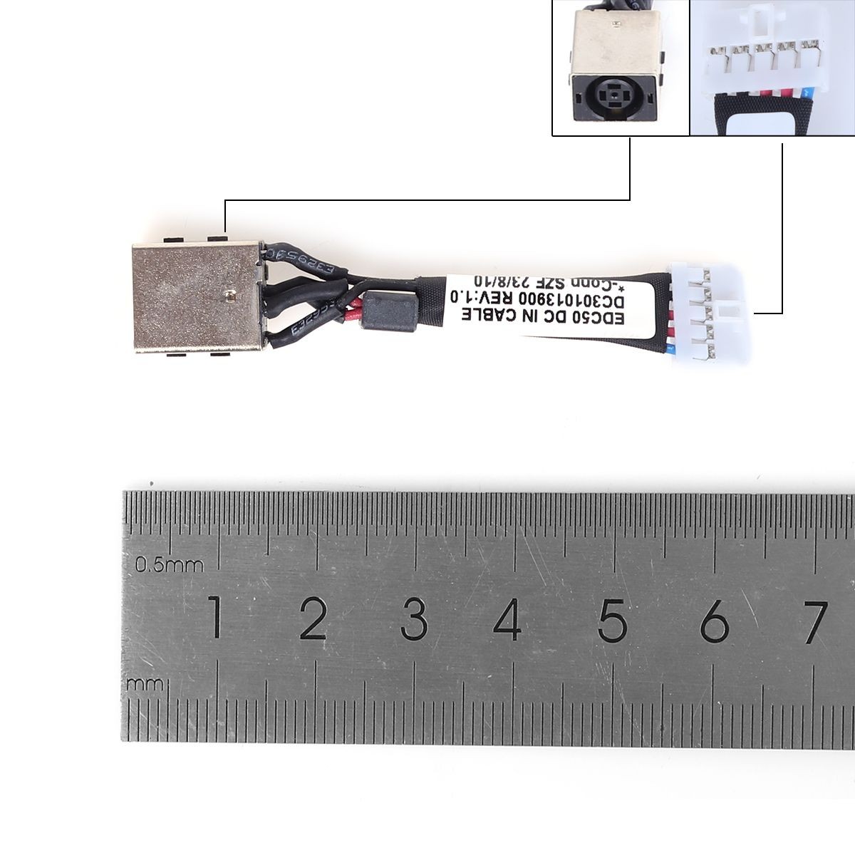 CONECTOR DC JACK PARA PORTATIL DELL LATITUDE 5500 5501 5502 5505 PRECISION 3540 3541 3542 0W3P6G W3P6G EDC50 DC301013900
