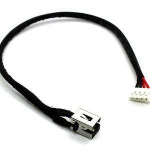 CONECTOR DC JACK COM CABO PARA PORTATIL TOSHIBA C800 C850D C870 C870D C875 C875D L850 L850D K870D L875D L875D-S7230 L875D-S7332