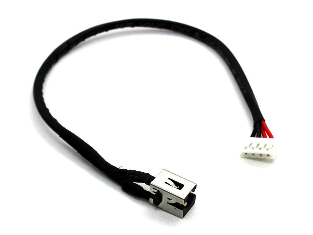 CONECTOR DC JACK COM CABO PARA PORTATIL TOSHIBA C800 C850D C870 C870D C875 C875D L850 L850D K870D L875D L875D-S7230 L875D-S7332
