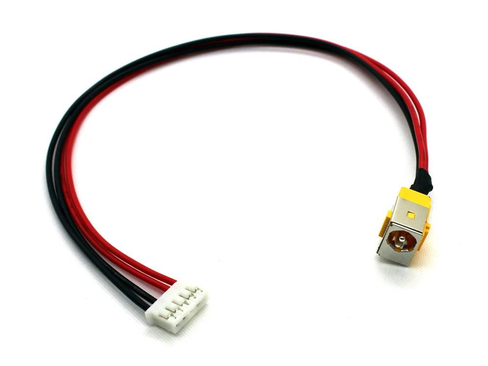 CONECTOR DC JACK COM CABO PARA PORTATIL ACR ASPIRE 5235 SERIES TRAVELMATE 5610 EXTENSA 7200 SERIES