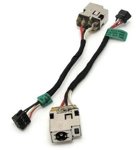 CONECTOR DC JACK COM CABO PARA PORTATIL HP PAVILION 15-B108SS 701682-001 6 ORIFICIOS