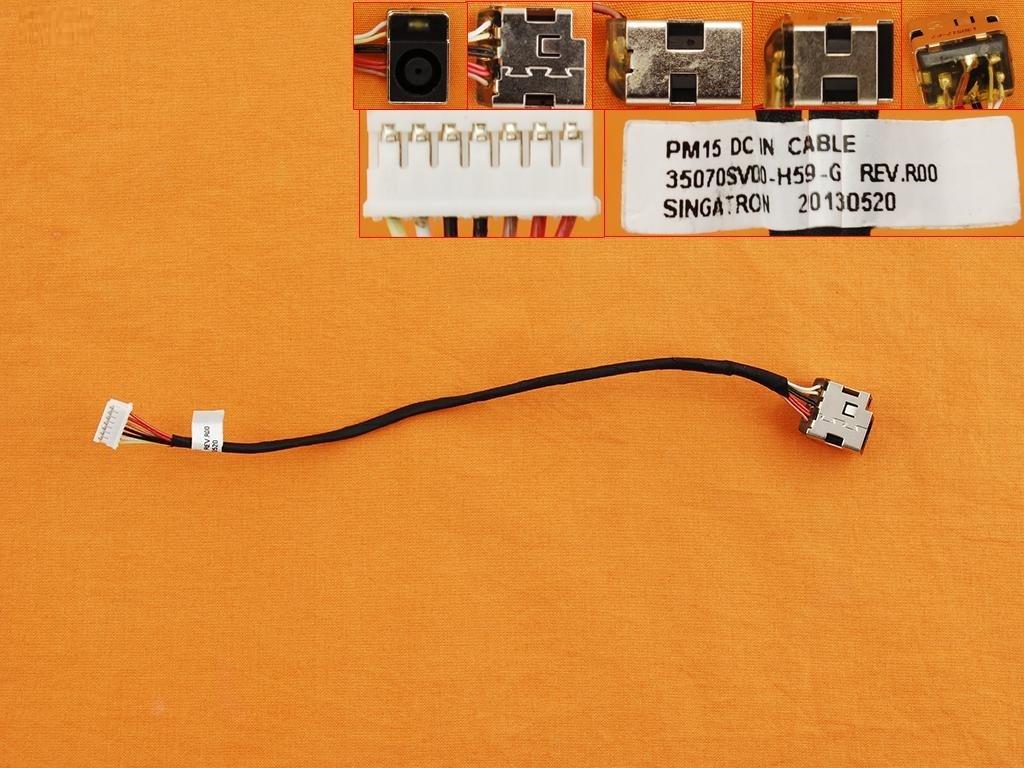 CONECTOR DC JACK PARA PORTATIL HP 2000 COMPAQ CQ57 7 PINS