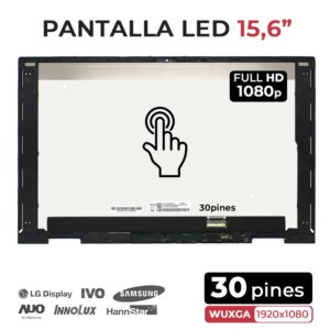 ECRÃ TÁTIL LED DE 15.6" PARA PORTATIL HP ENVY X360 15-EY 15Z-EY COM MOLDURA PRATA