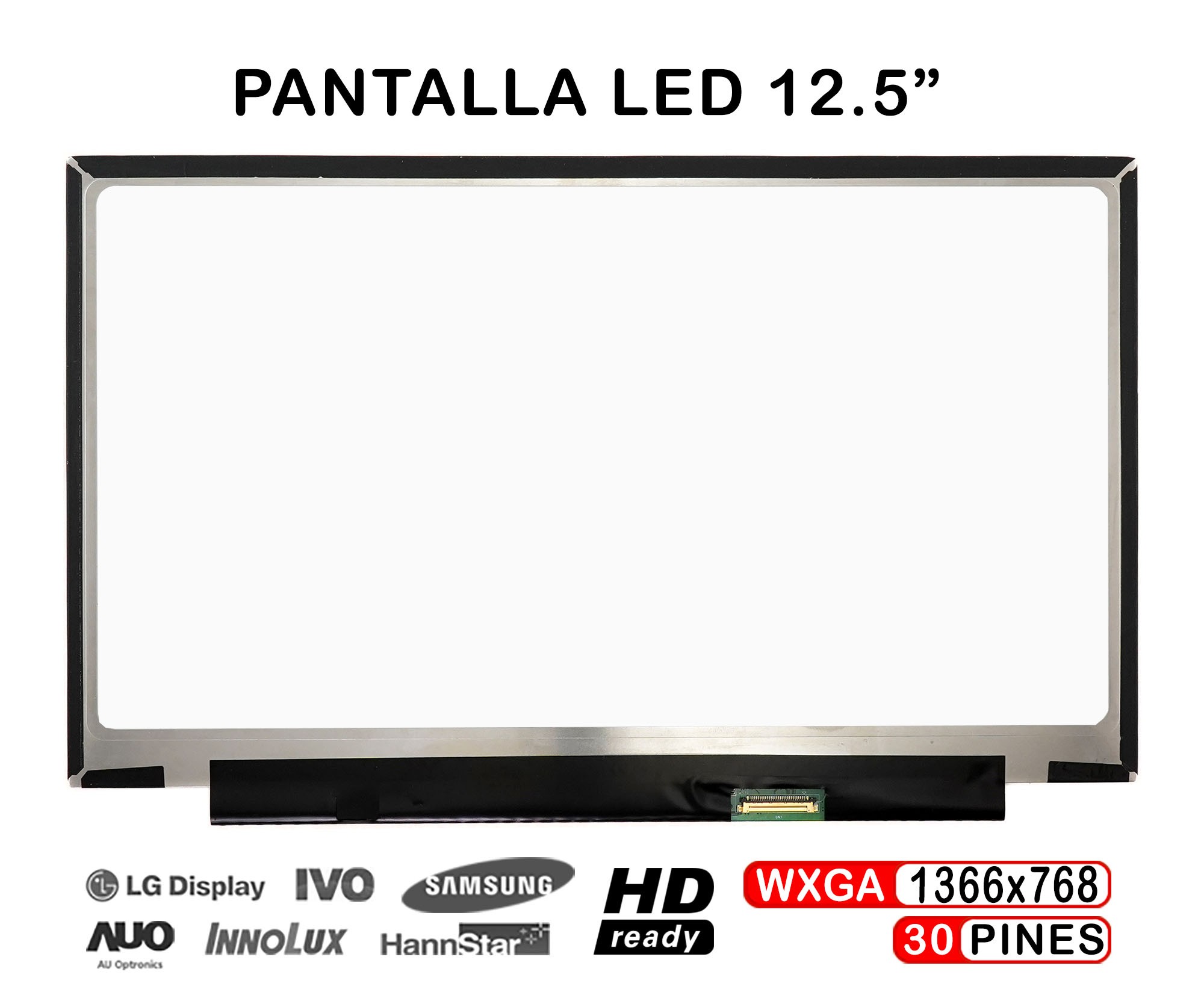 ECRÃ QUASE NOVA LED DE 12,5" PARA LAPTOP LENOVO THINKPAD X240 X240S 0C00318 HB125WX1-200
