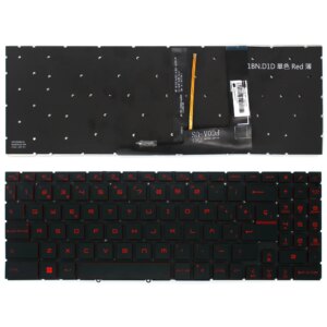 TECLADO RETROILUMINADO PARA PORTÁTIL MSI KATANA GF66 12UE SERIES 9Z.NK1BN.D01