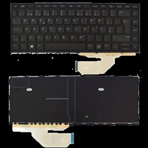 TECLADO PARA PORTÁTIL HP PROBOOK 430 G5 440 G5 445 G5 PRETO COM MOLDURA PORTUGUÊS
