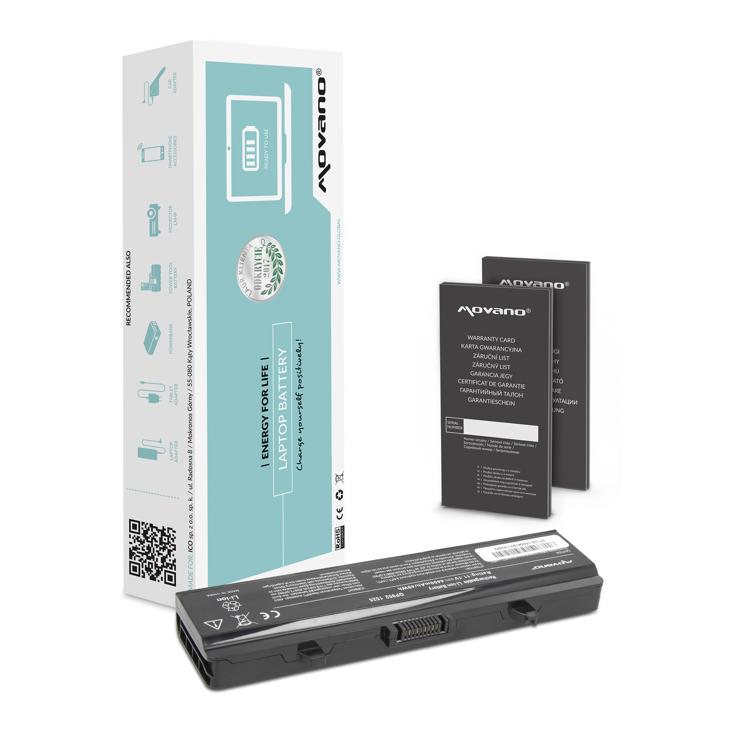 Bateria Movano para Dell Inspiron 1525, 1526