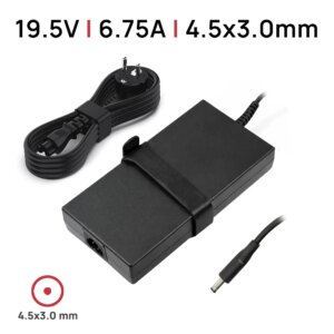 CARREGADOR PARA PORTATIL DELL PRECISION M3800, P31F, P56F, 5530 19.5V 7.7A 150W 4.5 x 3.0MM