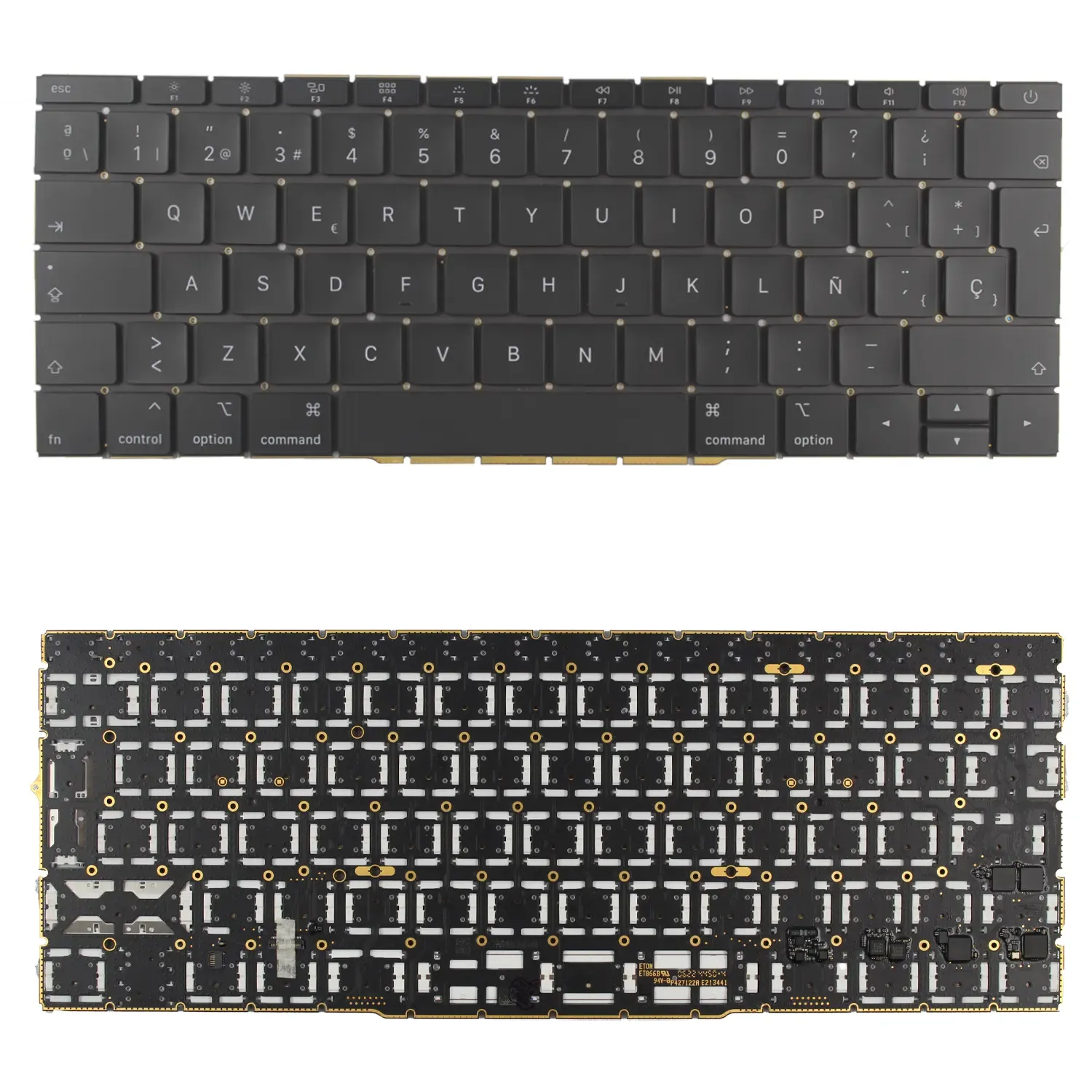 TECLADO BACKLIT PARA PORTATIL APPLE MACBOOK PRO A1708 13.3" PRETO