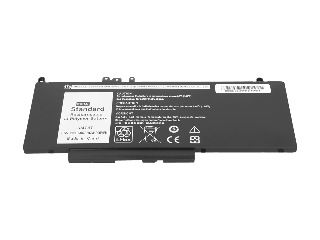 Bateria Mitsu para Dell Latitude E5470, E5570 - 7.6V - 6MT4T - Image 4