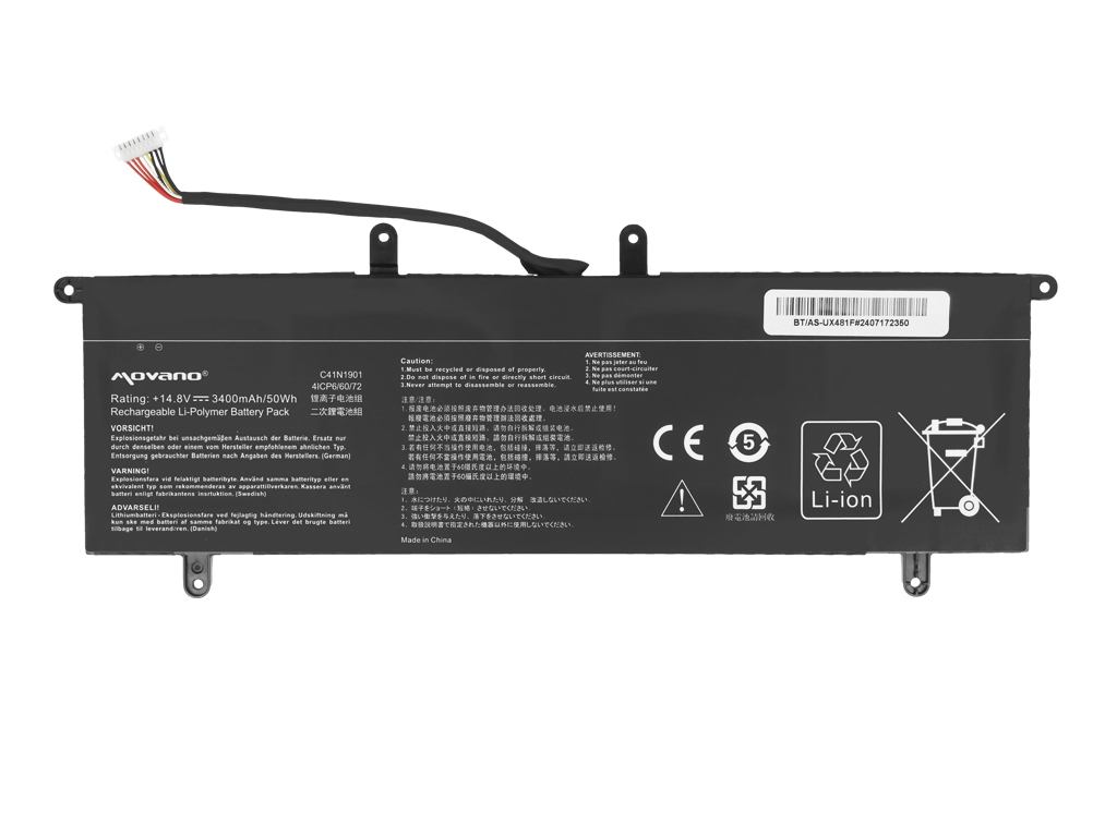 Bateria Movano para Asus Zenbook Duo UX481F, UX481FA, UX481FL - Image 2
