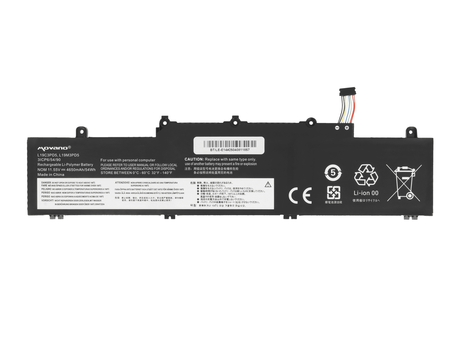 Bateria Movano para Lenovo ThinkPad E14, E15, L19M3PD5 - Image 2
