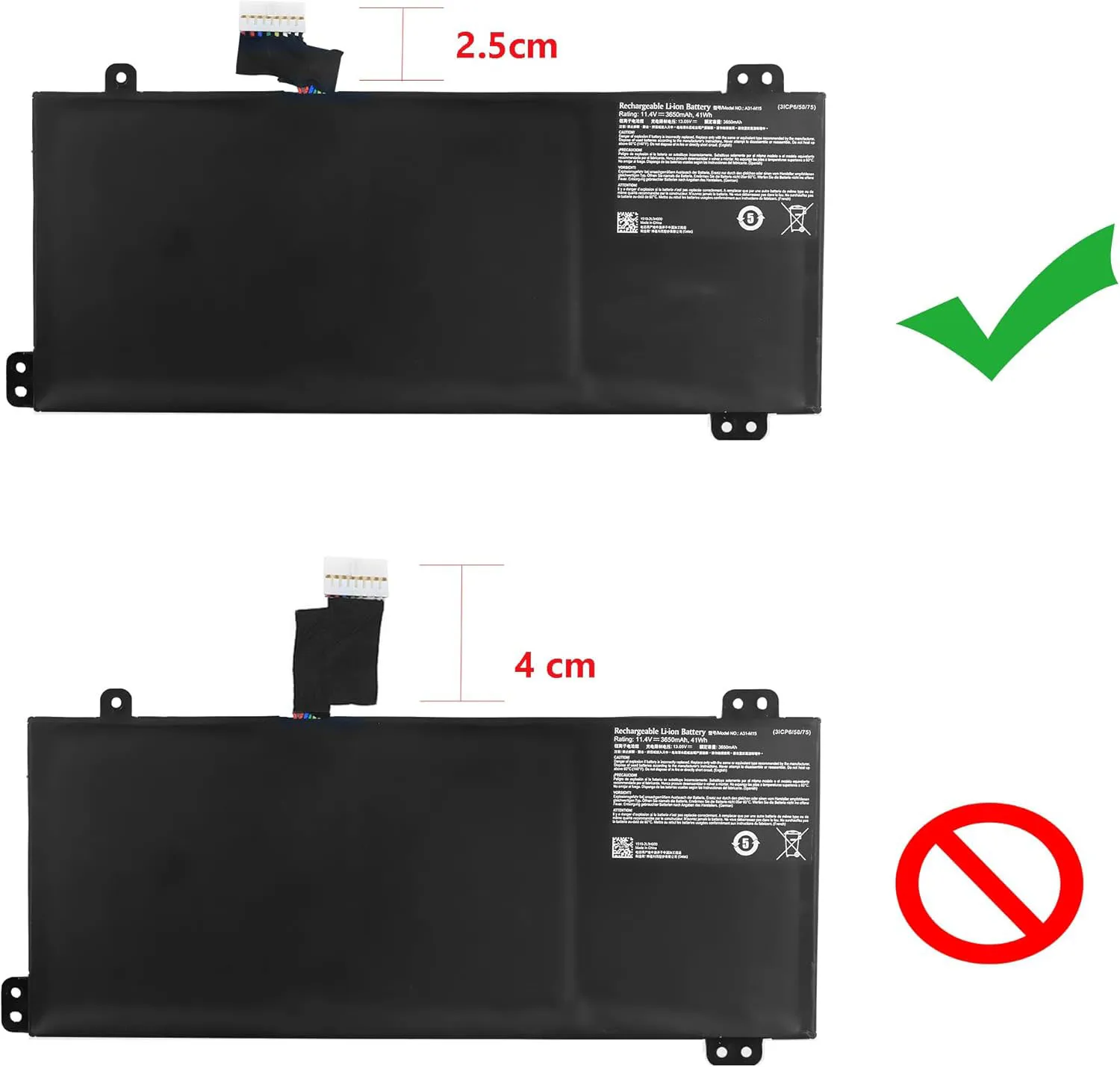 BATERIA PARA PORTÁTIL MEDION AKOYA E6245 E6246 E6247 E6248 S6446 S6445 S15447 P15648 A31-M15 - Image 3