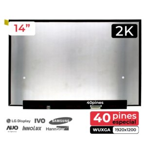 ECRÃ LCD DE 14" PARA LAPTOP NE140WUM-NX1 DE 40 PINOS