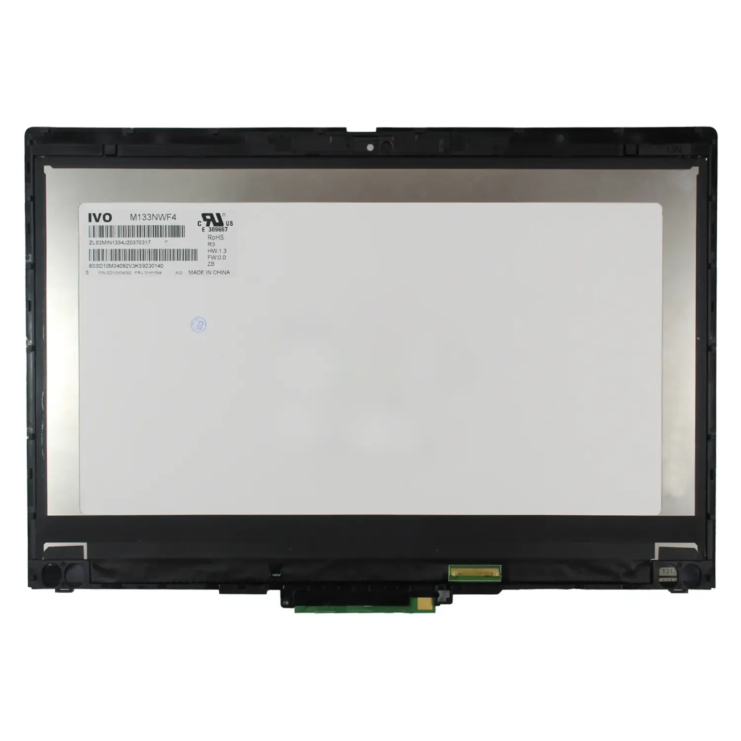 ECRÃ QUASE NOVA LED COM ESTRUTURA DE 13.3" PARA PORTATIL LENOVO THINKPAD X390 YOGA IR 02HM862 02HM861 - Image 2