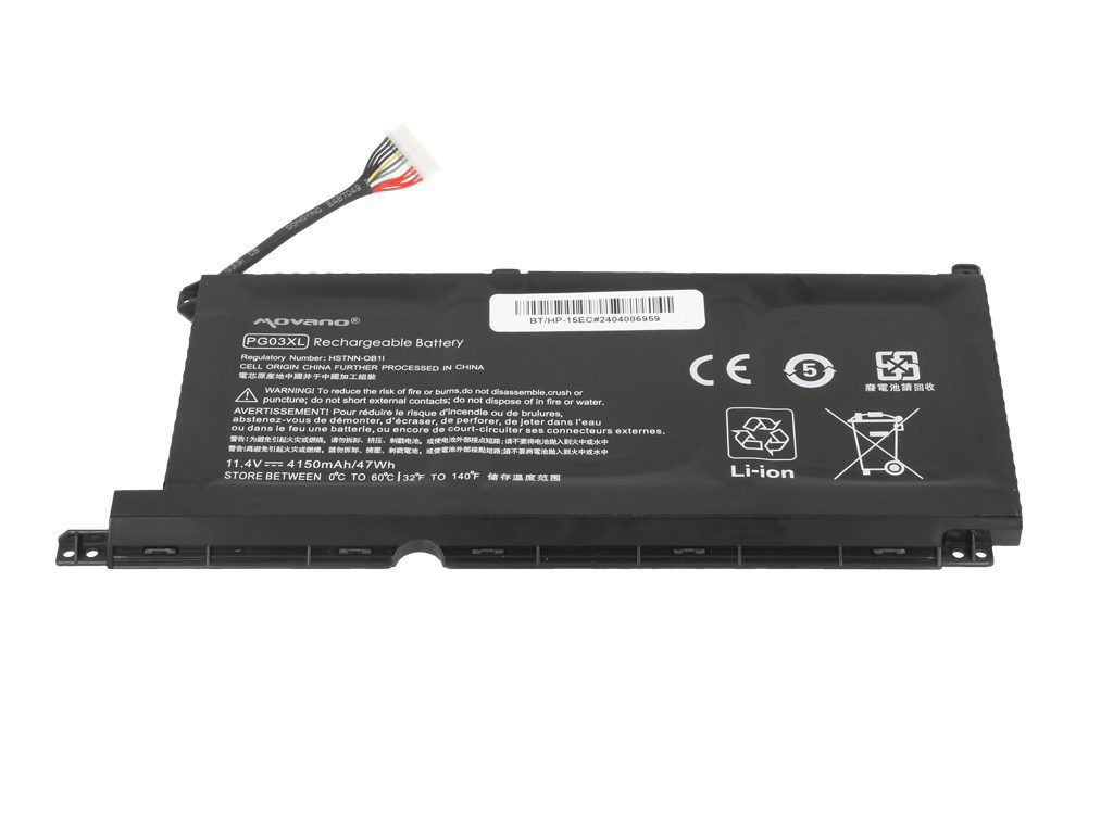 Bateria Movano para HP Pavilion Gaming 15-DK, 15-T, 16-A – PG03XL - Image 2