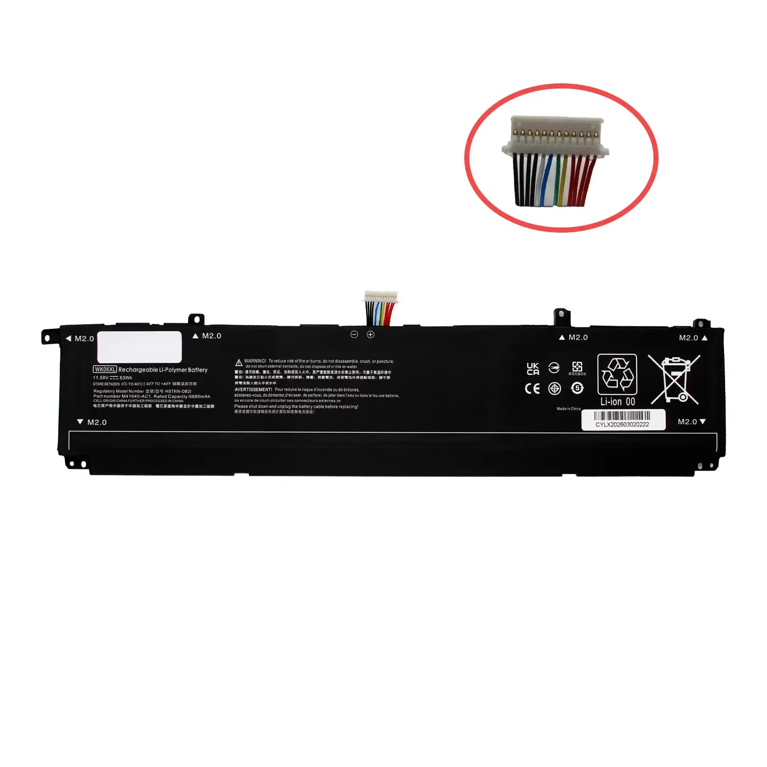 BATERIA PARA PORTÁTIL HP OMEN 16-N0070DX WK06083XL - Image 3