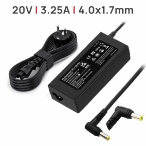 Carregador OEM para Portátil Lenovo IdeaPad 500 500S 510 510S 520 520S - 20V 3.25A 65W 4.0x1.7mm