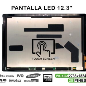 ECRÃ DE TOQUE LED DE 12,3" PARA PORTÁTIL MICROSOFT SURFACE PRO 4 1724
