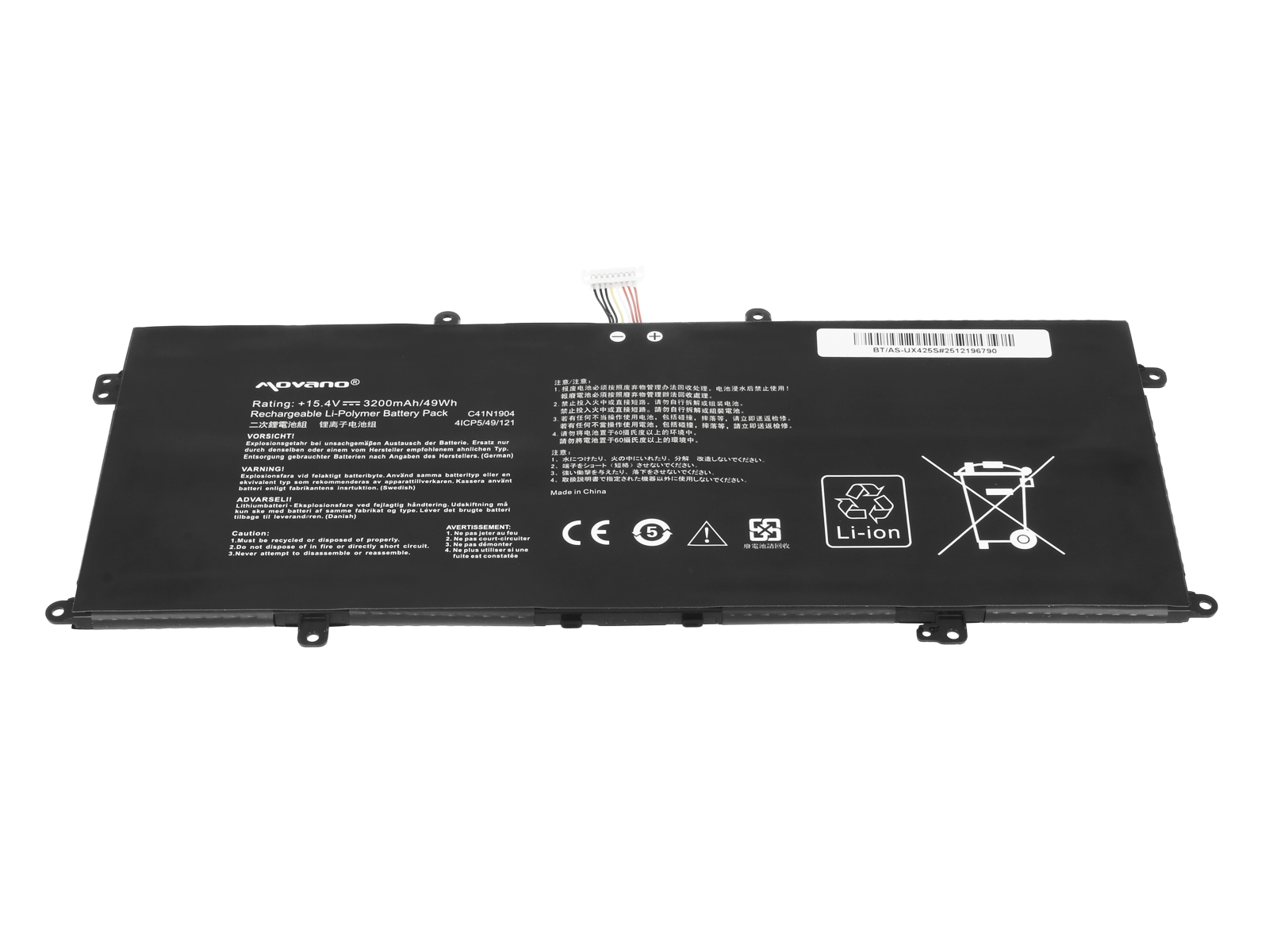 Bateria Movano 3200mAh para Portátil Asus Zenbook UX325EA, UX425EA - Image 4