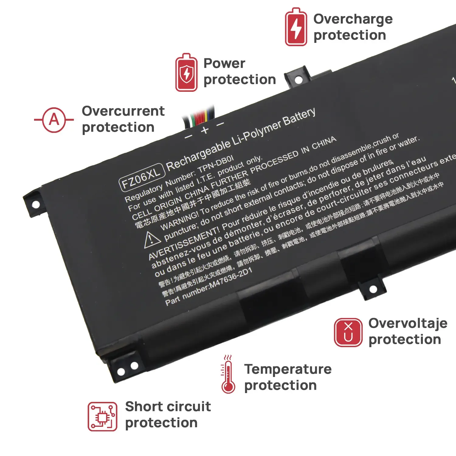 BATERIA PARA PORTÁTIL HP FZ06XL SPECTRE X360 16-F2000 | ENVY 16-H1 83WH - Image 4