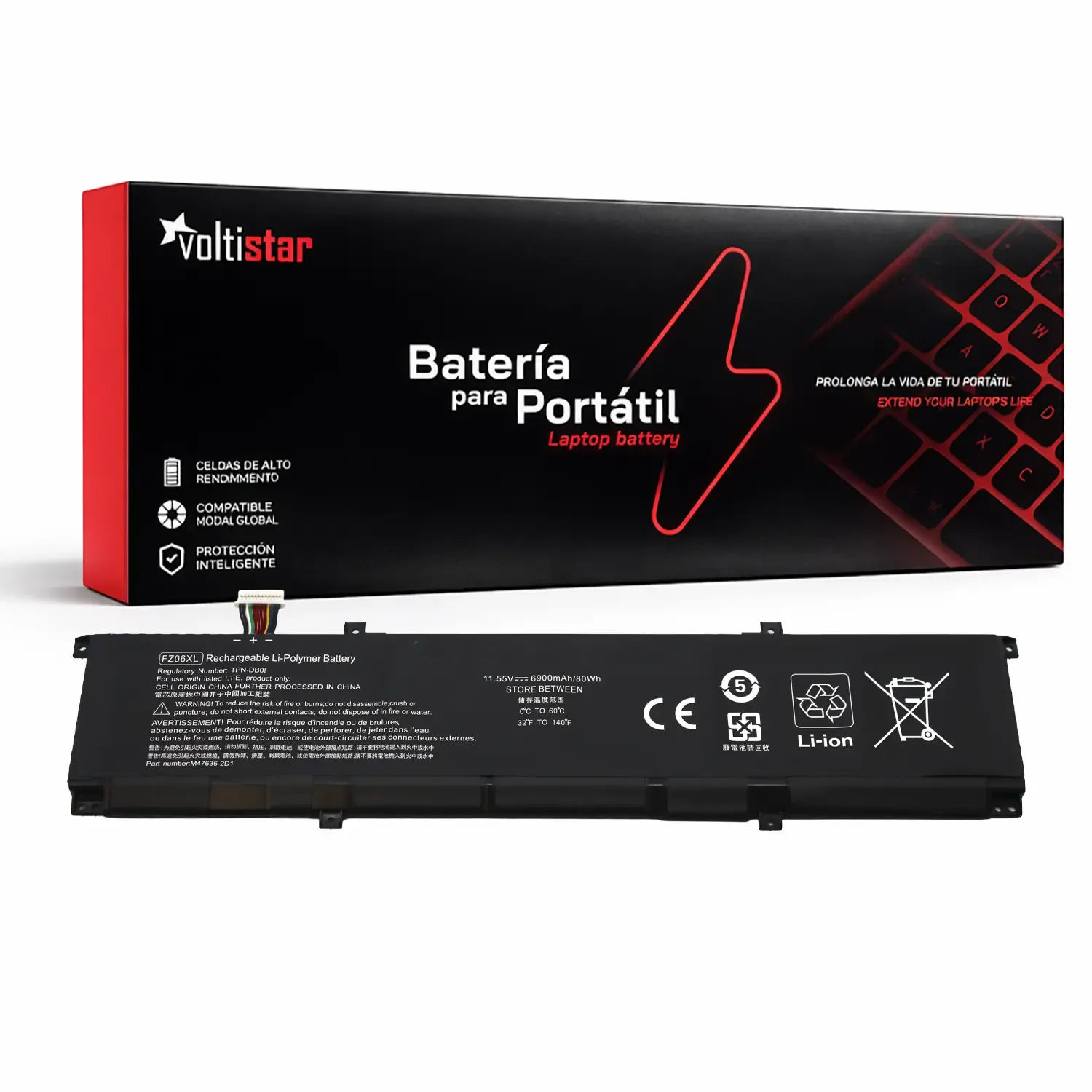 BATERIA PARA PORTÁTIL HP FZ06XL SPECTRE X360 16-F2000 | ENVY 16-H1 83WH