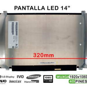ECRÃ QUASE NOVO LED DE 14" PARA PORTÁTIL B140HAK01.0 40 PINOS MATE