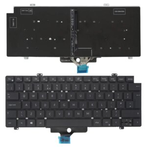 TECLADO PARA PORTÁTIL DELL LATITUDE 7430 7520 7521 5420 5421 5430 | 0PC0J4 0FJ5TV 0K4WGN RETROILUMINADO PRETO INGLÊS