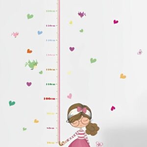 Adesivo Medidor de Altura Princesas 160cm - Decoração Infantil Quarto Mágico