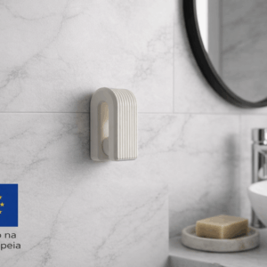 KIT 2x Suporte de Toalhas por Gravidade PETG 3D Reforçado - Instalação Sem Furos Adesiva - Design Moderno para Casa de Banho e Cozinha