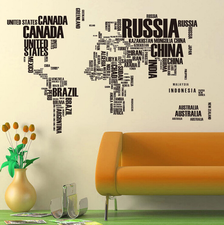 Adesivo de Parede Mapa Mundi Nomes dos Países - Decorativo, Educativo e Fácil Aplicação | Hub Parts - Image 7