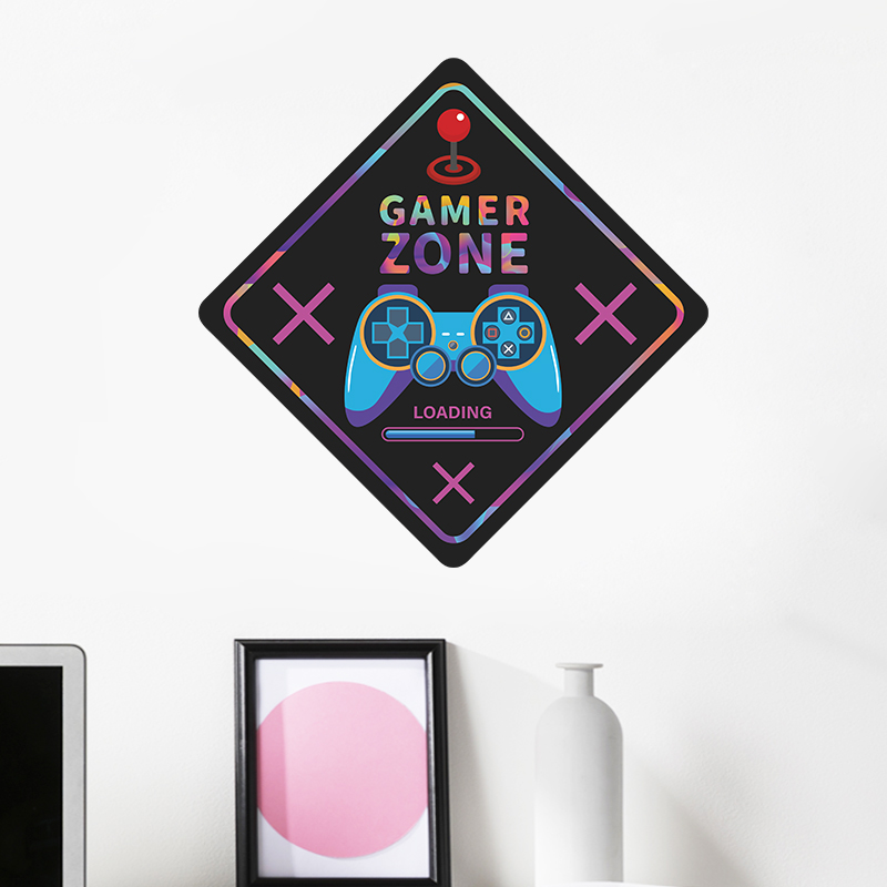 Adesivo de Parede Placa Gamer Zone - Decoração Exclusiva para Gamers | Hub Parts - Image 2