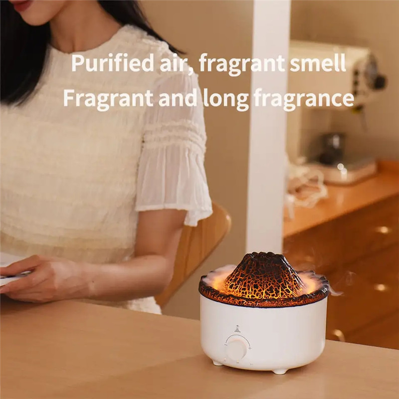 Umidificador Purificador de Ar USB 1300ml com LED Colorido, Aromaterapia e Temporizador - Silencioso para Casa e Escritório - Image 3