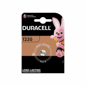 Bateria de Lítio Botão Duracell CR-1220 3V - Longa Duração para Dispositivos Eletrónicos
