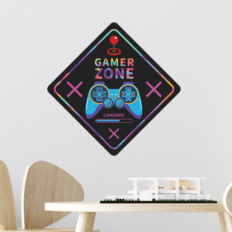 Adesivo de Parede Placa Gamer Zone - Decoração Exclusiva para Gamers | Hub Parts - Image 5