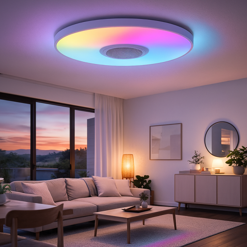 Luminária de Teto LEDME Magic 25W RGB+CCT - Controlo Remoto e App - Image 7