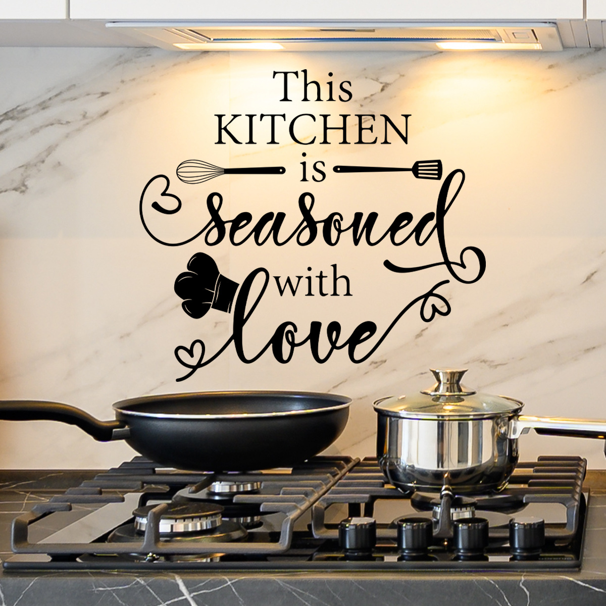 Adesivo de Parede para Cozinha Love: Decoração Moderna e Aconchegante | Hub Parts - Image 3