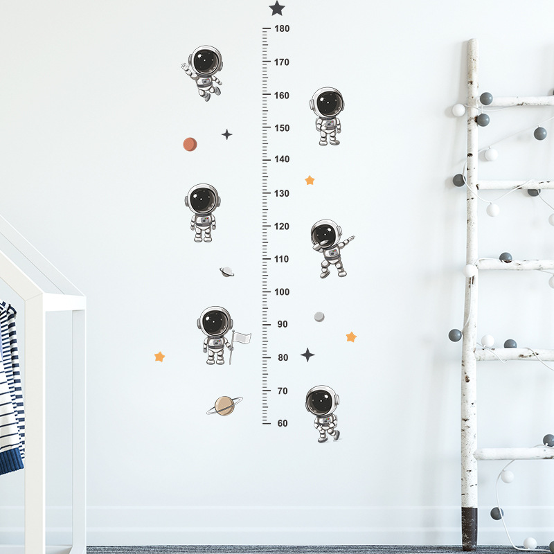 Medidor de Altura Infantil Astronauta 180cm - Adesivo de Parede Decorativo para Quarto de Criança - Image 3