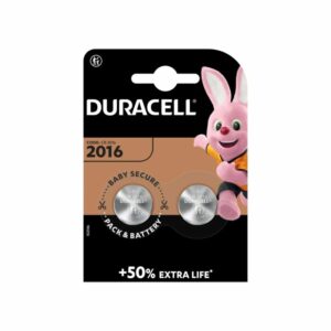 Bateria de Lítio Duracell CR-2016 3V Tipo Botão - Blister com 2 Unidades | Longa Duração