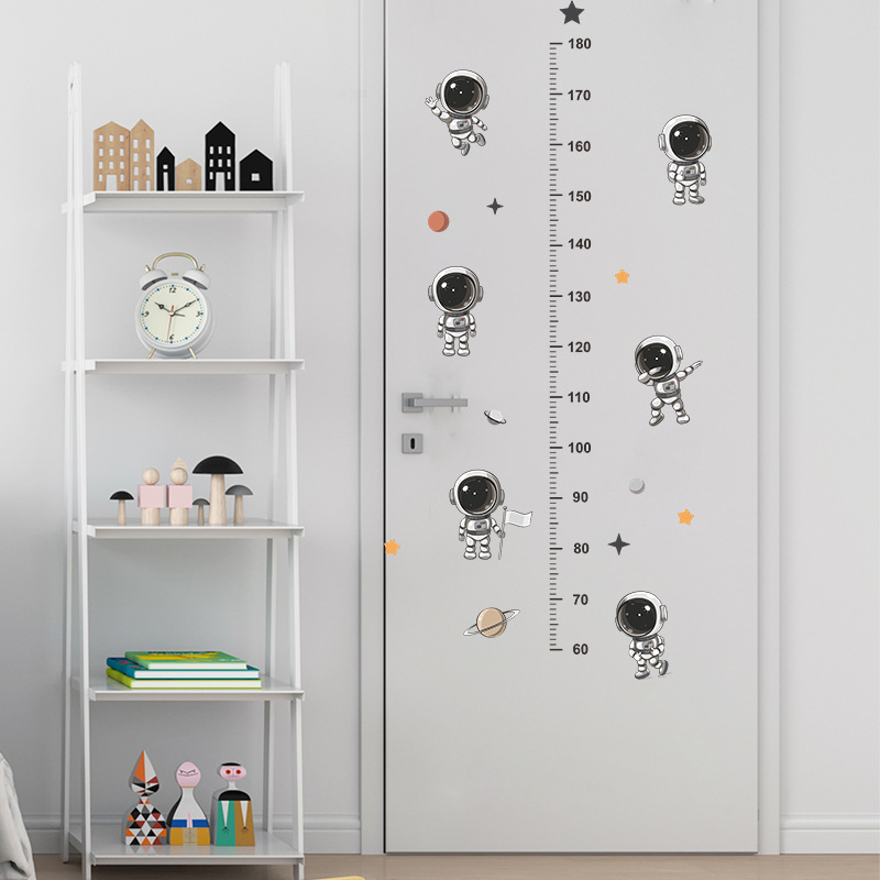 Medidor de Altura Infantil Astronauta 180cm - Adesivo de Parede Decorativo para Quarto de Criança - Image 5