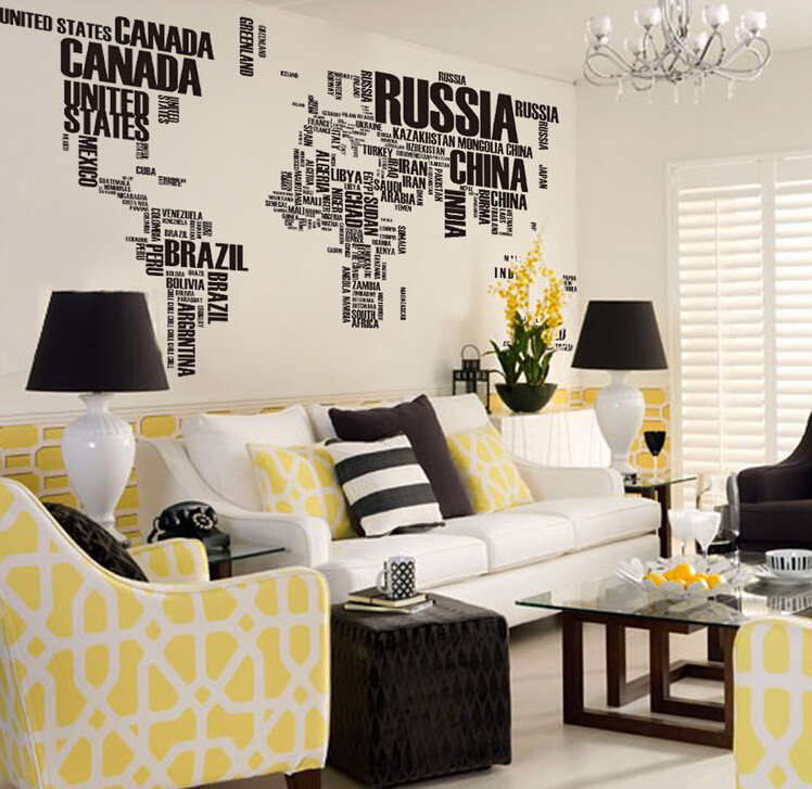 Adesivo de Parede Mapa Mundi Nomes dos Países - Decorativo, Educativo e Fácil Aplicação | Hub Parts - Image 5